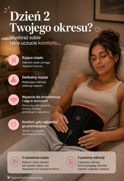 Rozgrzewający Masażer na Ból Brzucha